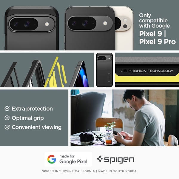 Spigen Tough Armor Case for Google Pixel 9 / 9 Pro - Black Black