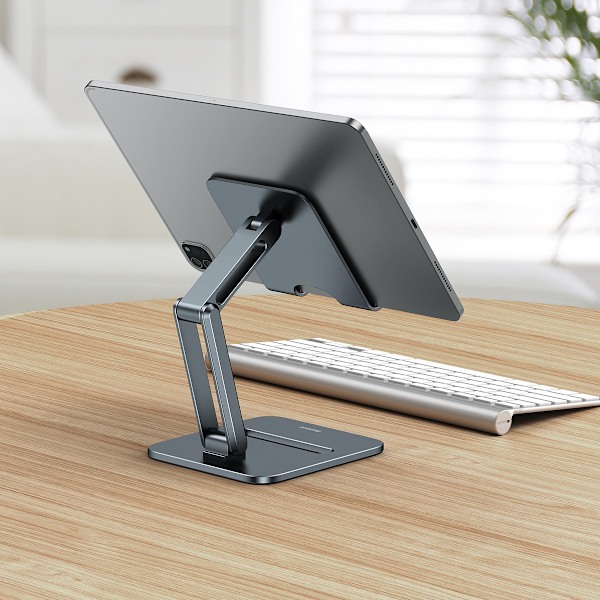 Baseus Desktop Biaxial Foldable metal tablet stand gray (LUSZ000113) Gray