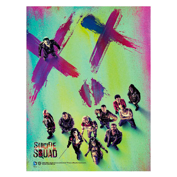 Suicide Squad XX glasplakat Multicolor