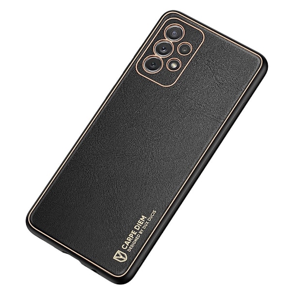 Dux Ducis Yolo elegant case made of soft TPU and PU leather for Samsung Galaxy A72 4G black Black