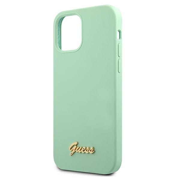 Guess GUHCP12SLSLMGGN iPhone 12 mini 5.4&quot; green/green hardcase Metal Logo Script Green