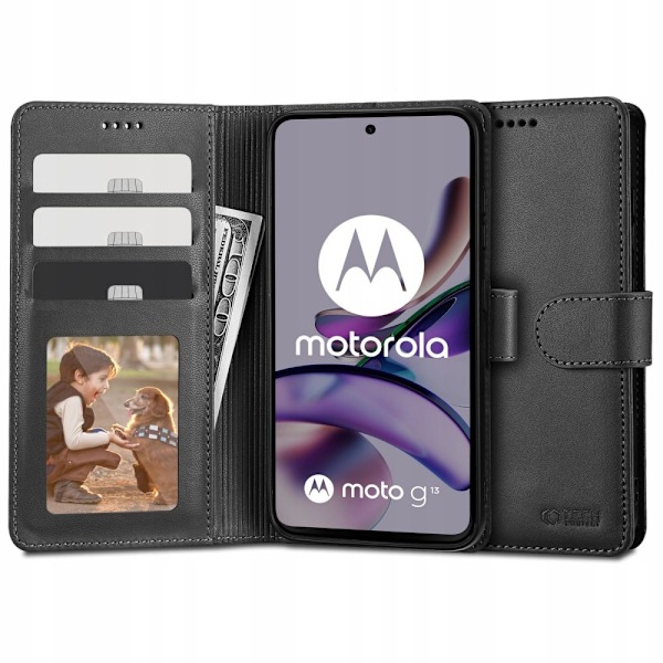 Tech-Protect Wallet Case for Motorola Moto G13 / G23 / G53 5G - Black Black