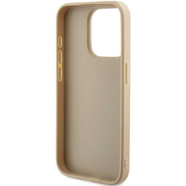 Guess GUHCP15XPSAIRSD iPhone 15 Pro Max 6.7" gold/gold hardcase Saffiano Iridescent Script Gold