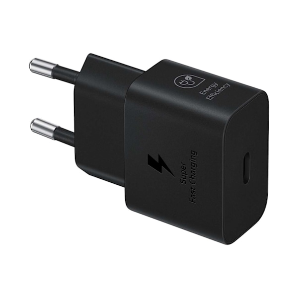 Samsung EP-T2510XBEGEU 25W SFC GaN wall charger with USB-C cable - black Black