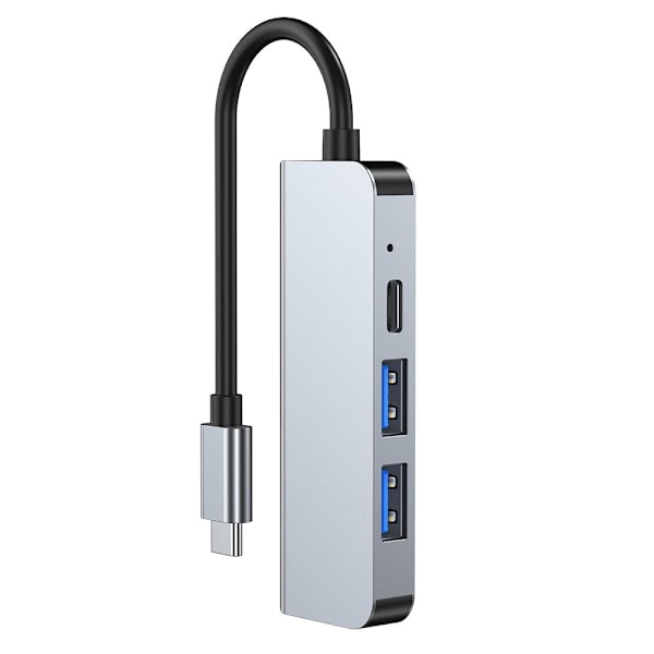 HUB Tech-Protect V2 4in1 USB-C - USB-A 3.0 / USB-A 2.0 / USB-C / HDMI - gray Gray