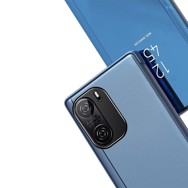 Clear View Case cover for Xiaomi Redmi K40 Pro+ / K40 Pro / K40 / Poco F3 blue Blue