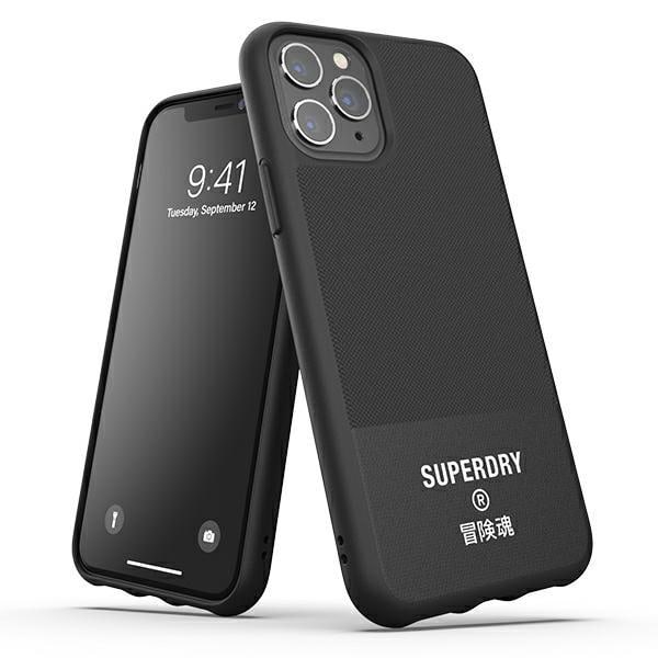 SuperDry Moulded Canvas iPhone 11 Pro Case czarny/black 41548 Black