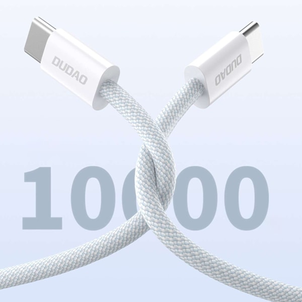 Dudao L6C USB-C - USB-C PD cable 30W 1m - light blue Blue