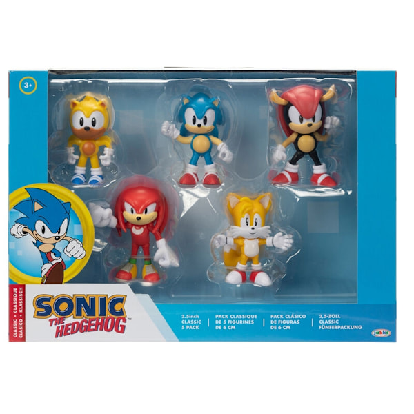 Sonic the Hedgehog pack 5 figures 6cm Multicolor