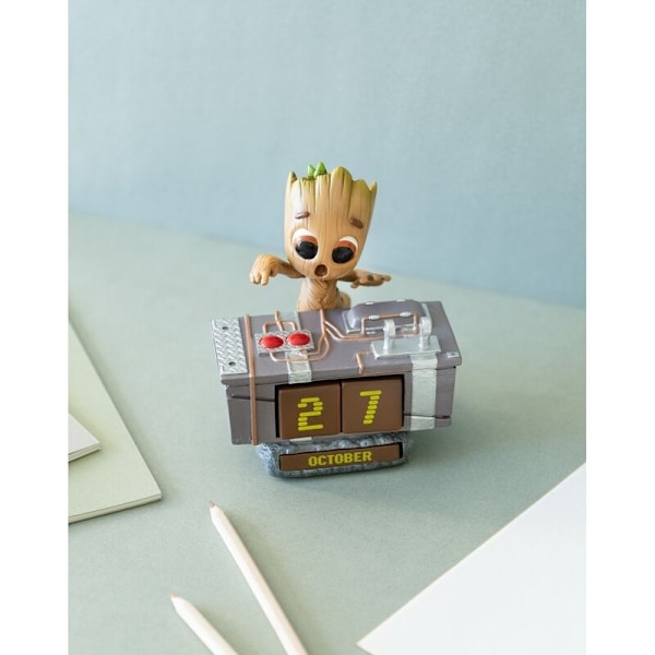 Marvel Guardians of the Galaxy Groot Death Button 3D perpetual calendar Multicolor