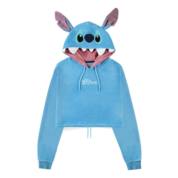 Lilo & Stitch Cropped Hooded Sweater Stitch  Size XL multifärg