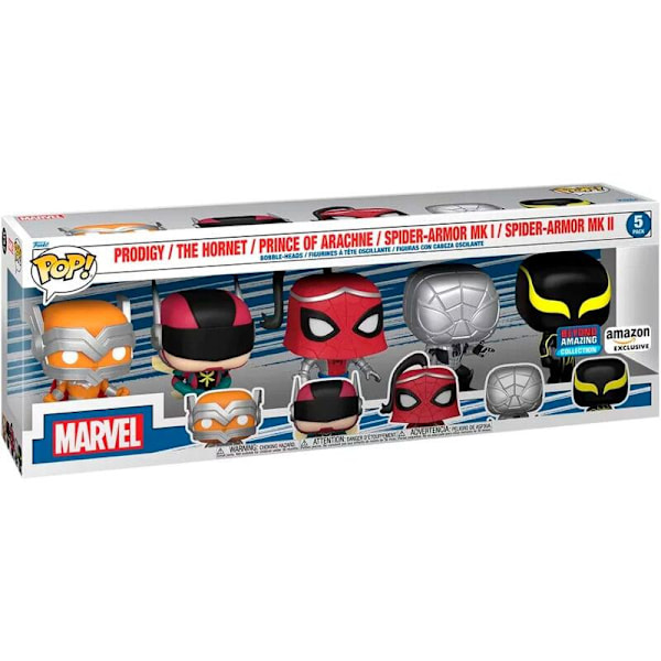 POP pack 5 figures Marvel Spiderman Exclusive Multicolor