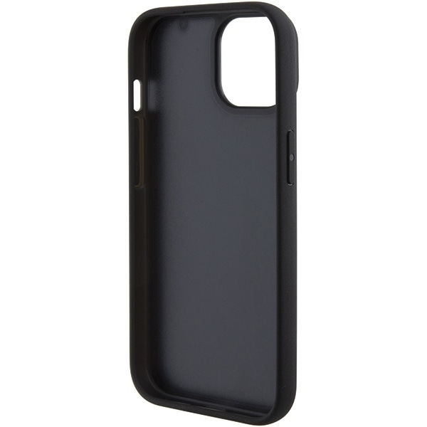 BMW Leather Hot Stamp case for iPhone 15 - black Black