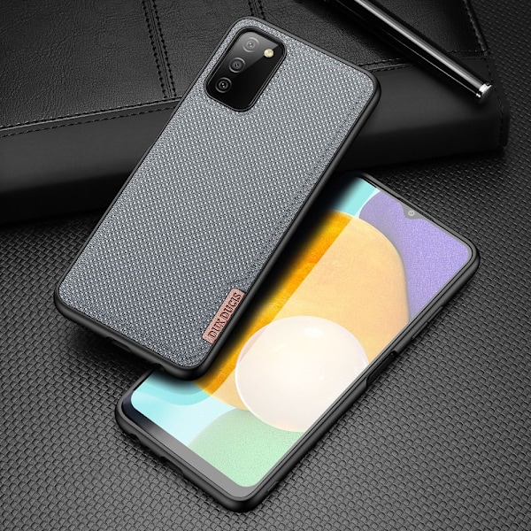 Dux Ducis Fino case covered with nylon material for Samsung Galaxy A03s gray Gray