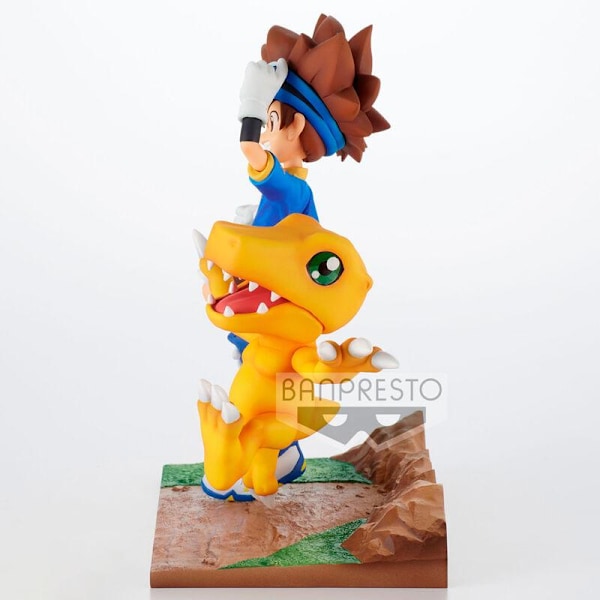 Digimon Adventure Adventure Archives Taichi and Agumon figure 15cm Multicolor