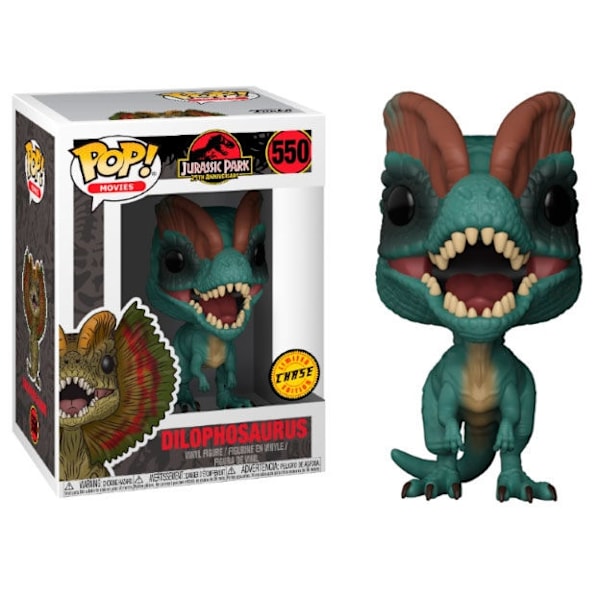 POP figure Jurassic Park Dilophosaurus Chase Multicolor