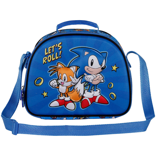 Sonic The Hedgehot Lets Roll 3D lunch bag multifärg