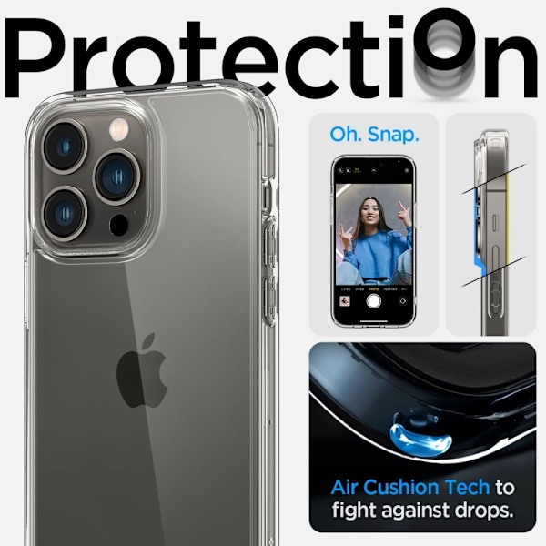 Spigen Ultra Hybrid iPhone 14 Pro Case - Clear Transparent