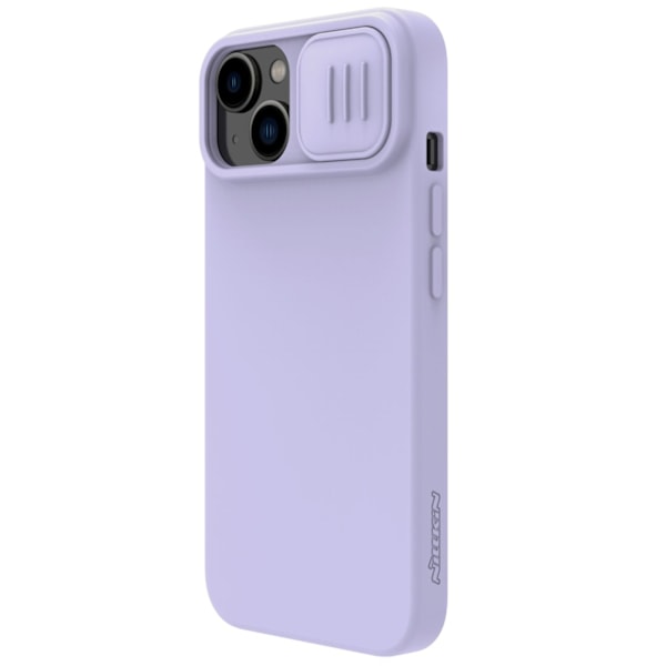 Nillkin CamShield Silky Silicone Case iPhone 14 Plus Case with Camera Protector Purple Violet