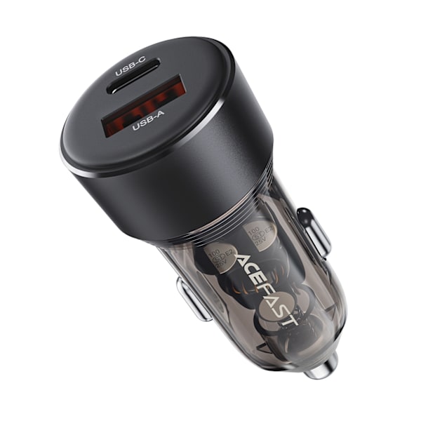 Acefast B12 car charger 60W USB-A / USB-C - black