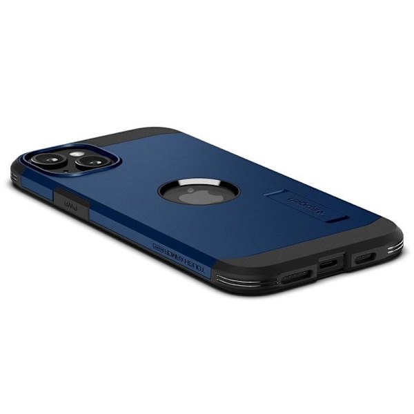 Spigen Tough Armor MagSafe Case with Stand for iPhone 15 Plus - Blue Blue