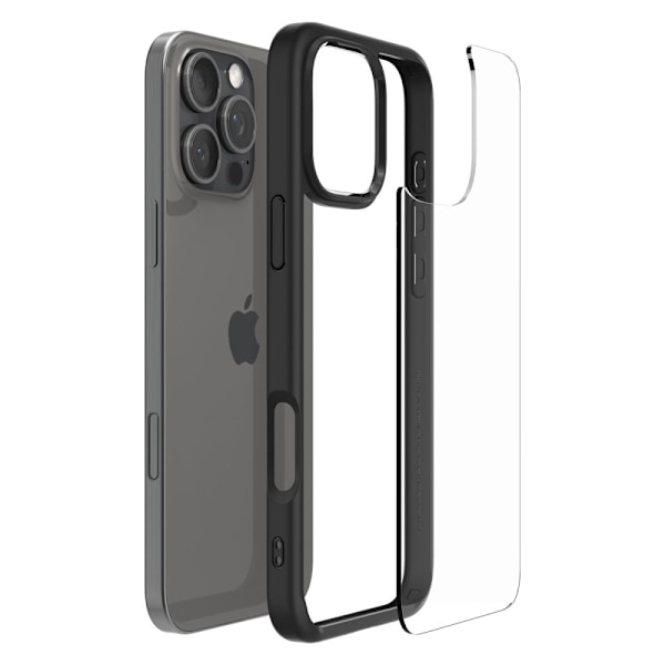 Spigen Ultra Hybrid iPhone 16 Pro Case - Matte Black Black