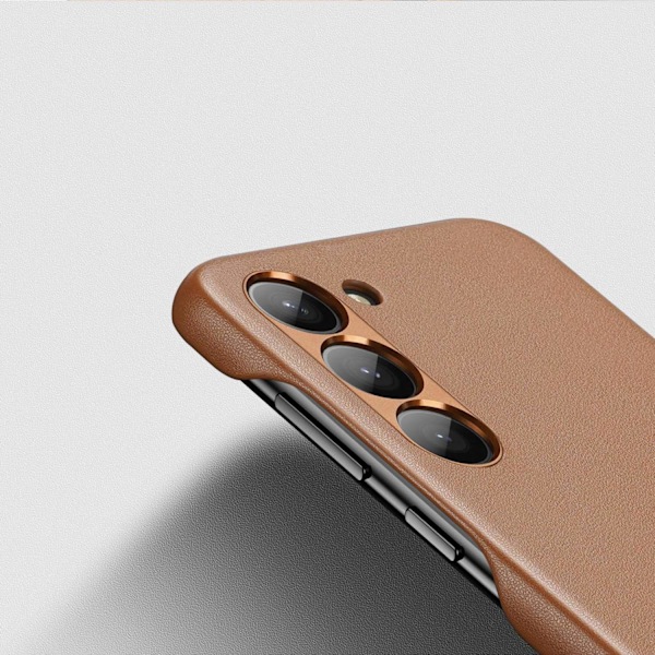 Dux Ducis Grit case for Samsung Galaxy S23+ elegant case made of artificial leather brown Brown