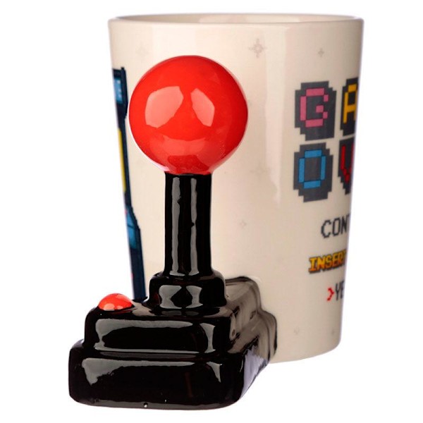 Game Over Joystick Arcade shaped handle mug Multicolor