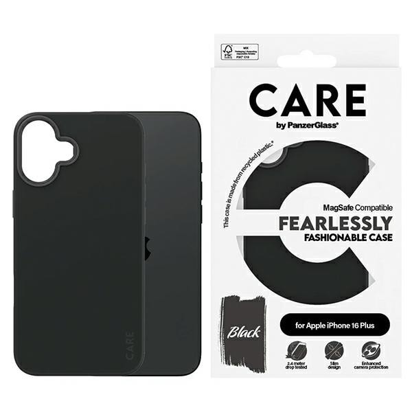 CARE by PanzerGlass Fashion Case iPhone 16 Plus 6.7&quot; black/black MagSafe 1379 Black