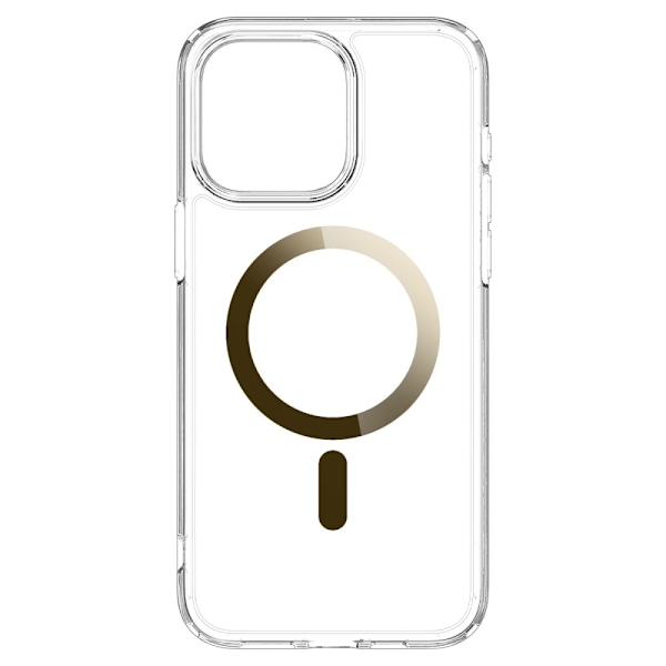 Spigen Ultra Hybrid Mag Case with MagSafe for iPhone 15 Pro Max - Gold Transparent || Gold