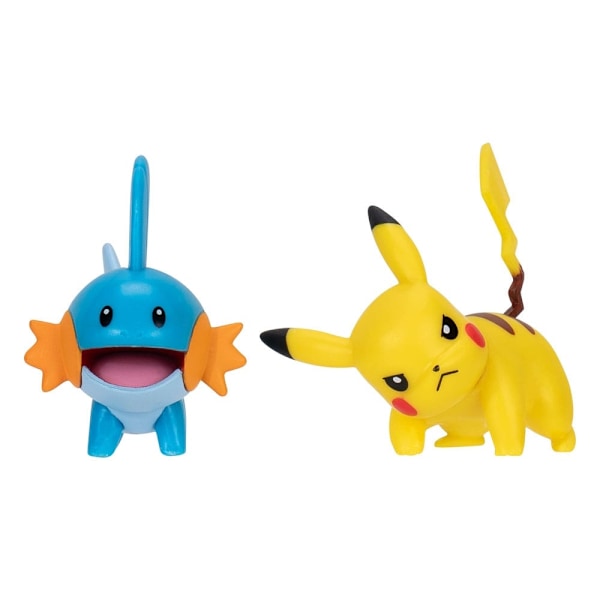 Pokémon First Partner Battle Figure Set Figure 2-Pack Mudkip & Pikachu #4 Multicolor