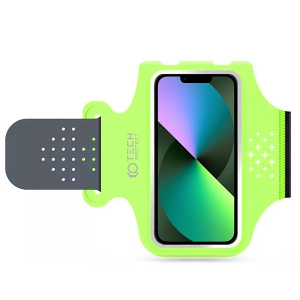 Tech-Protect M1 sports armband universal for smartphones up to 6.8&quot; - green Green