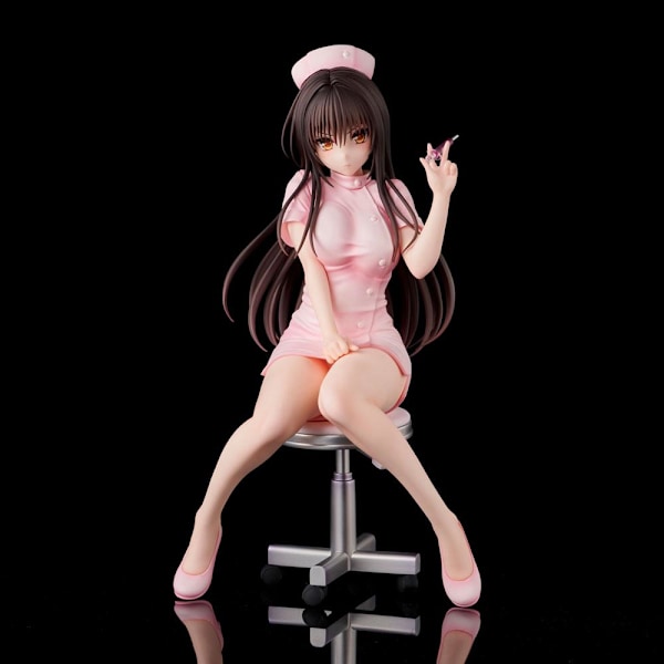 To Love-Ru Darkness Statue PVC Yui Kotegawa Nurse Cos 22 cm Multicolor