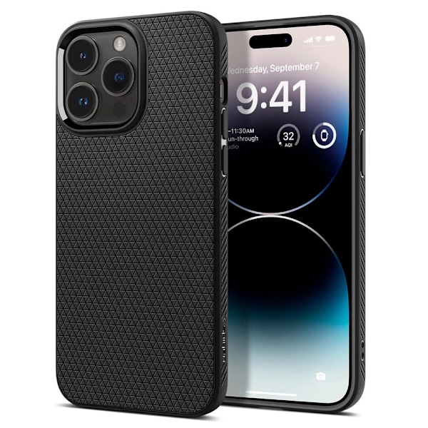 Spigen Liquid Air iPhone 14 Pro Case - Matte Black Black