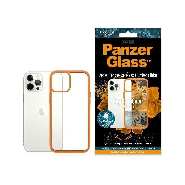 PanzerGlass ClearCase case for iPhone 12 Pro Max - transparent orange Transparent || Orange