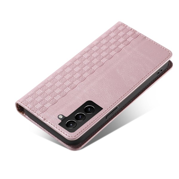 Magnet Strap Case Case for Samsung Galaxy S22 + (S22 Plus) Pouch Wallet + Mini Lanyard Pendant Pink Pink