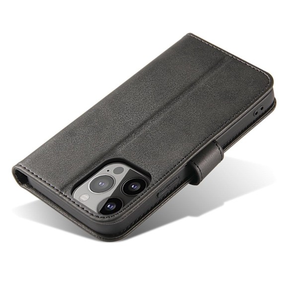 Magnet Case with flap and wallet for Samsung M54 - black Black