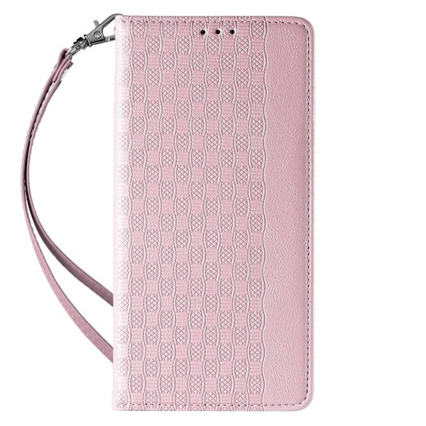 Magnet Strap Case for iPhone 13 Pro Pouch Wallet + Mini Lanyard Pendant Pink Pink