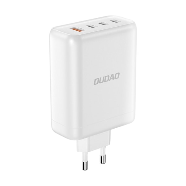 GaN Dudao A140EU USB-A / 3xUSB-C PD 140W charger - white White