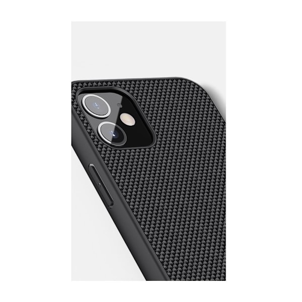 Nillkin Textured Case durable reinforced case with gel frame and nylon back for iPhone 12 mini black Black