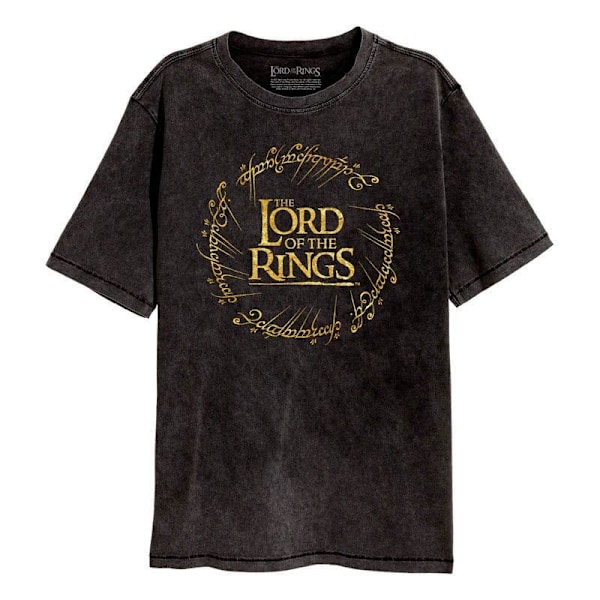 Lord Of The Rings T-Shirt Gold Foil Logo Size M multifärg