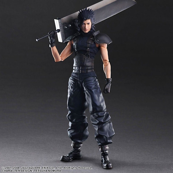 Final Fantasy VII Crisis Core Reunion Play Arts Kai Action Figure Zack Fair Soldier 1St Class 27 cm multifärg