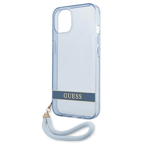 Guess GUHCP13SHTSGSB iPhone 13 mini 5,4 &quot;blue / blue hardcase Translucent Stap Blue