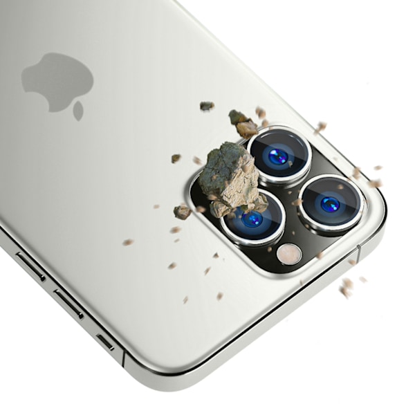 Camera Glass for iPhone 14 Pro Max / 14 Pro 9H for 3mk Lens Protection Pro Series Lens - Silver Silver