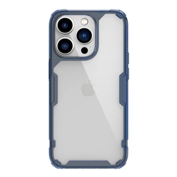 Nillkin Nature Pro case iPhone 14 Pro armored cover blue cover Blue || Transparent