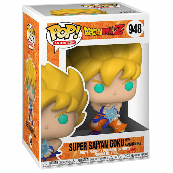 POP-figur Dragon Ball Z Super Saiyan Goku med Kamehameha Wave Multicolor