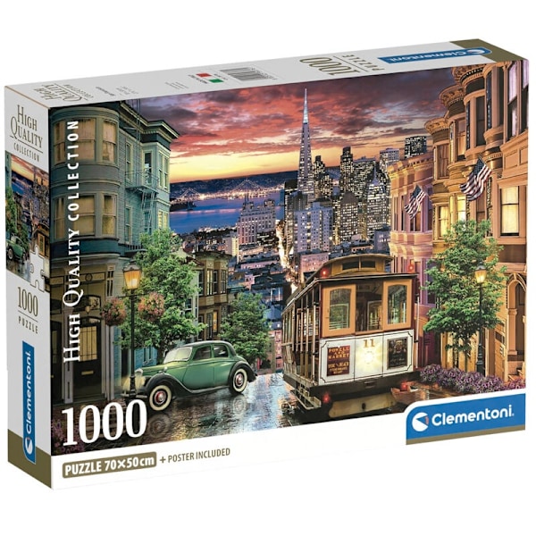 San Francisco puzzle 1000pcs multifärg