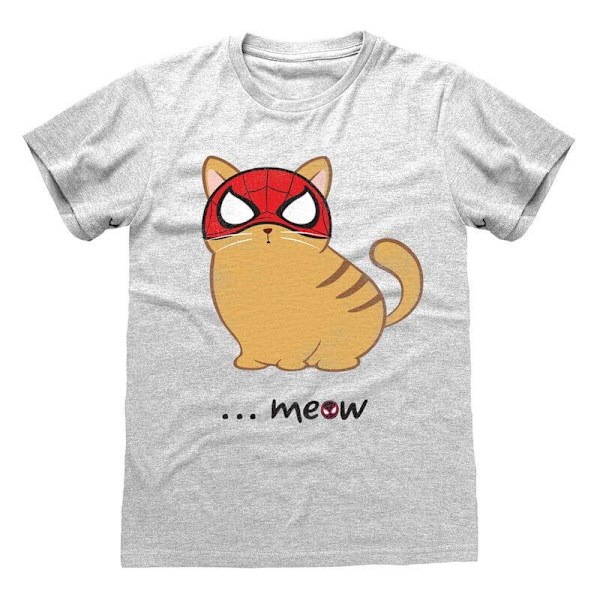 Spider-Man Miles Morales Video Game T-Shirt Meow Size M multifärg