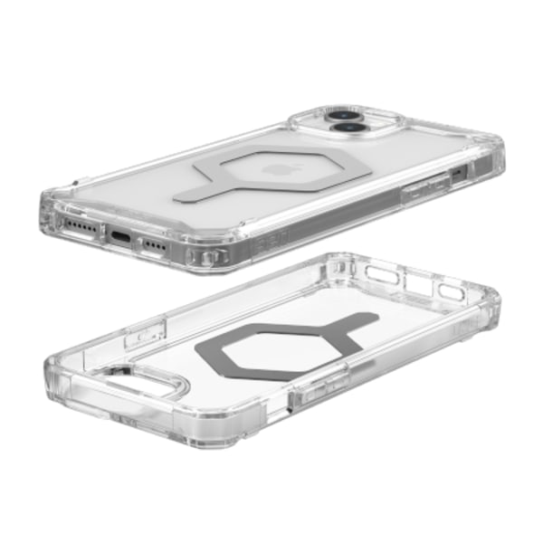 UAG Plyo MagSafe case for iPhone 15 Plus - transparent and silver Silver || Transparent