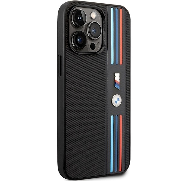 Case BMW BMHCP14L22PPMK iPhone 14 Pro 6.1" black/black Tricolor M Collection Black